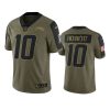 chargers justin herbert olive limited 2021 salute to service jersey