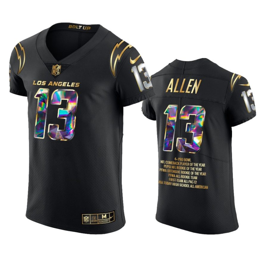 chargers keenan allen black career highlights diamond jersey