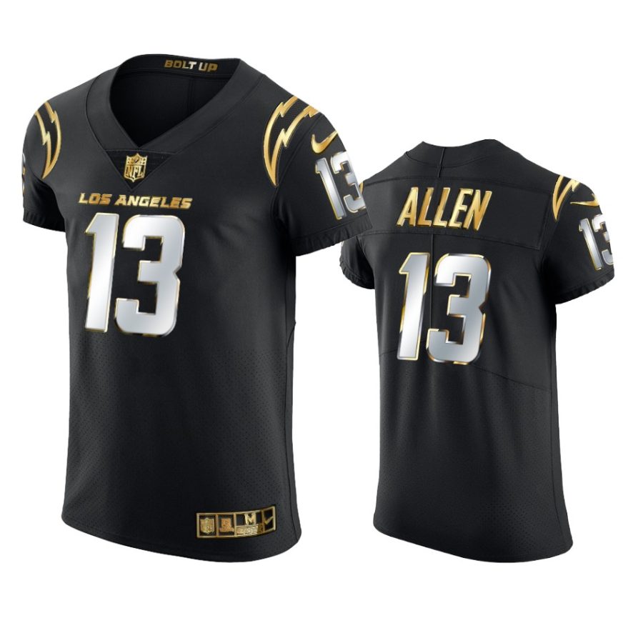 chargers keenan allen black golden edition elite jersey