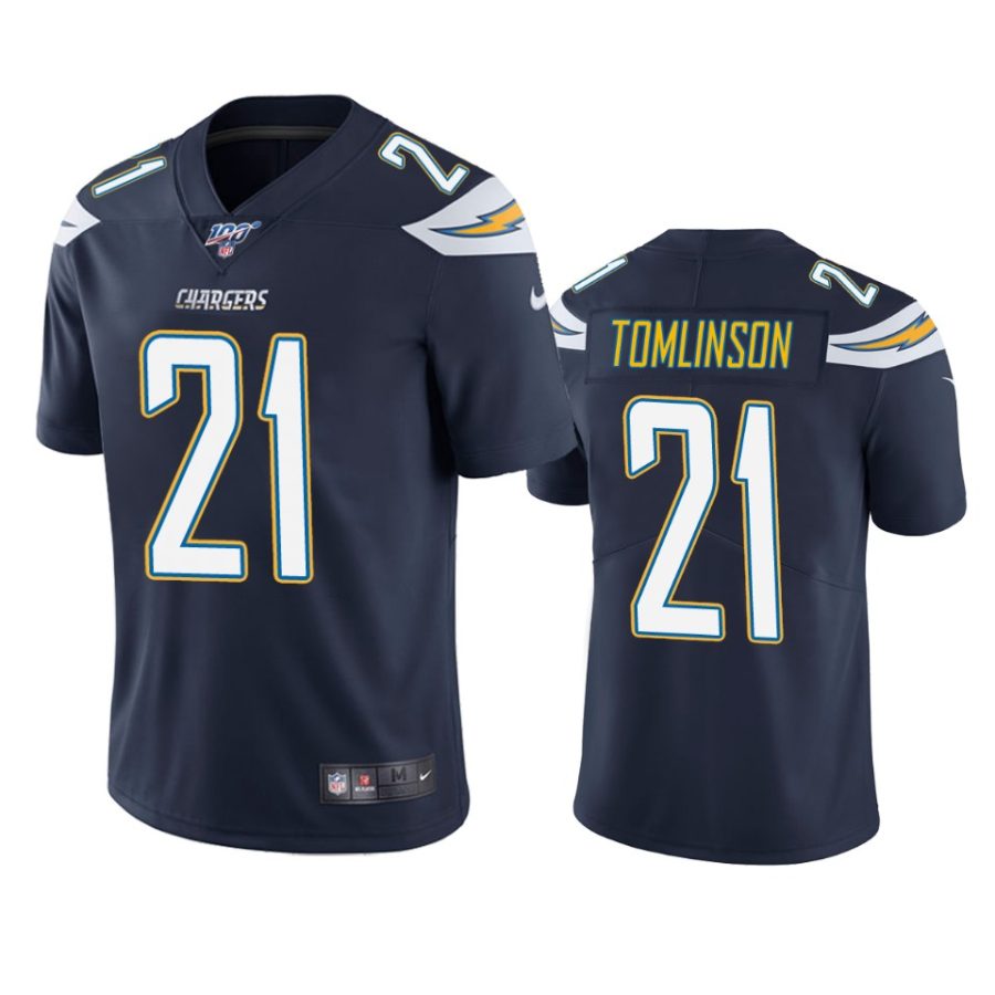 chargers ladainian tomlinson navy limited 100th season jersey