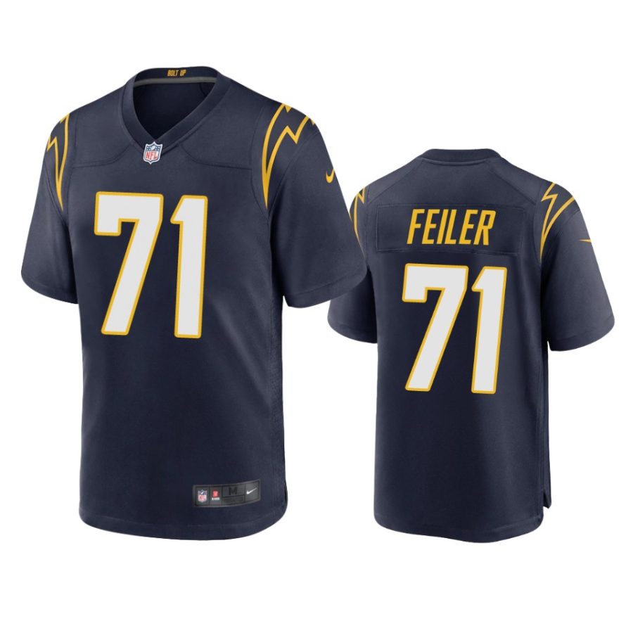 chargers matt feiler navy alternate game jersey