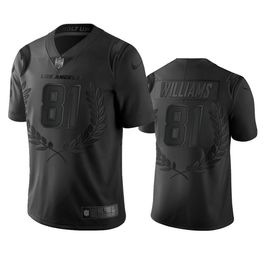 chargers mike williams black limited jersey