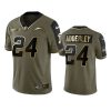 chargers nasir adderley olive gold limited 2021 salute to service jersey