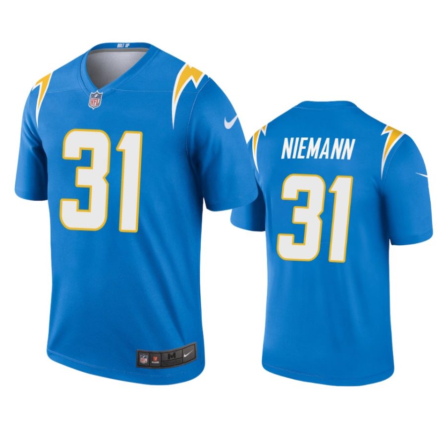 chargers nick niemann powder blue legend jersey