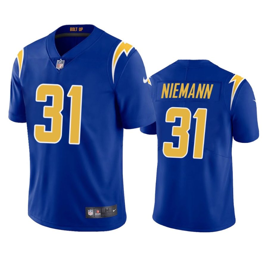 chargers nick niemann royal vapor jersey