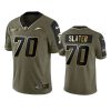 chargers rashawn slater olive gold limited 2021 salute to service jersey