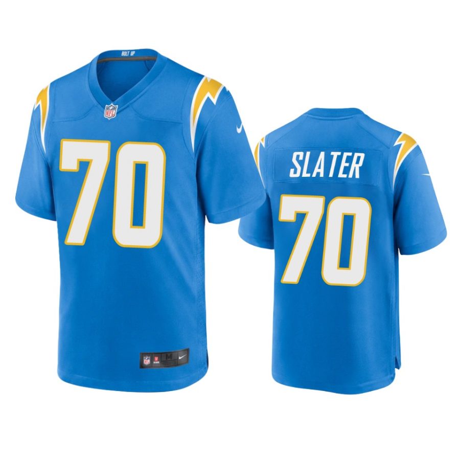 chargers rashawn slater powder blue game jersey