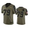 chargers trey pipkins olive limited 2021 salute to service jersey