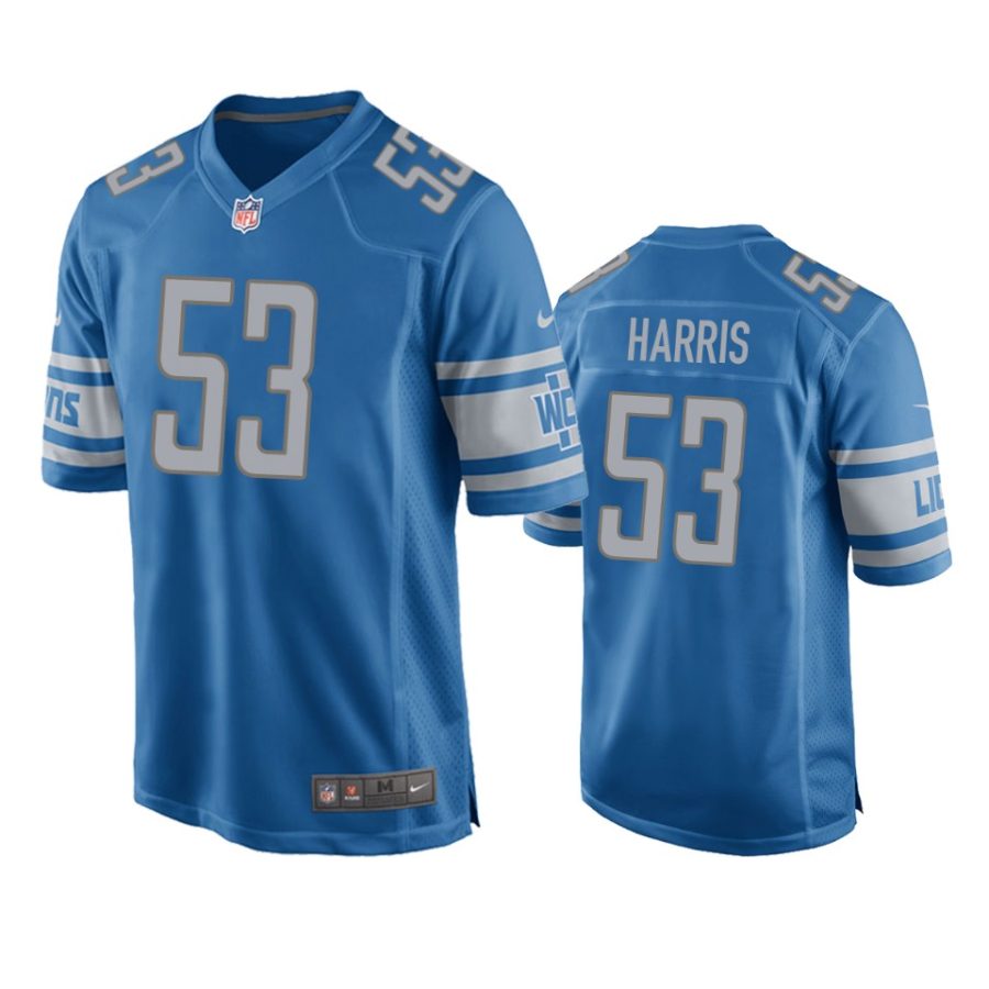 charles harris lions blue game jersey