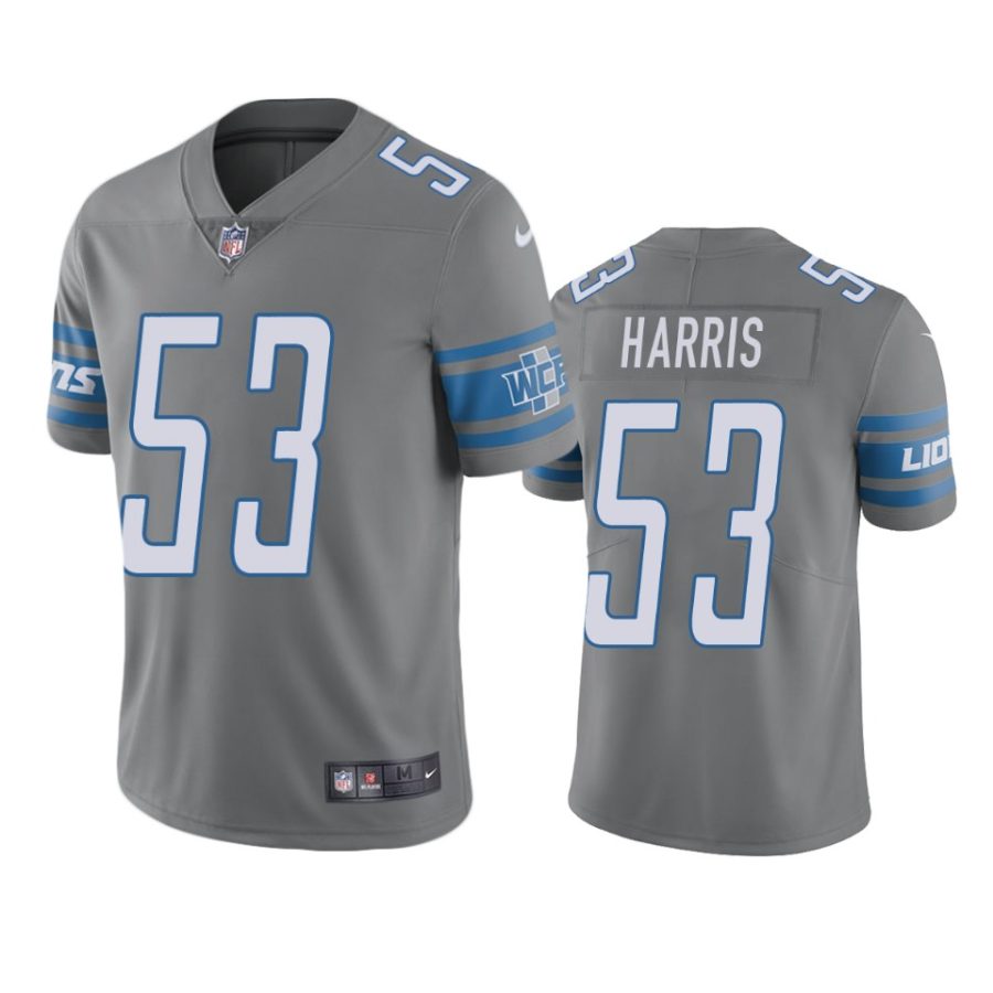 charles harris lions color rush limited steel jersey