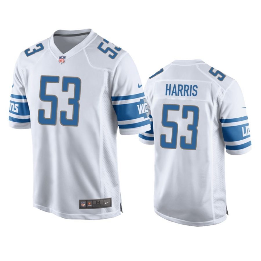 charles harris lions white game jersey