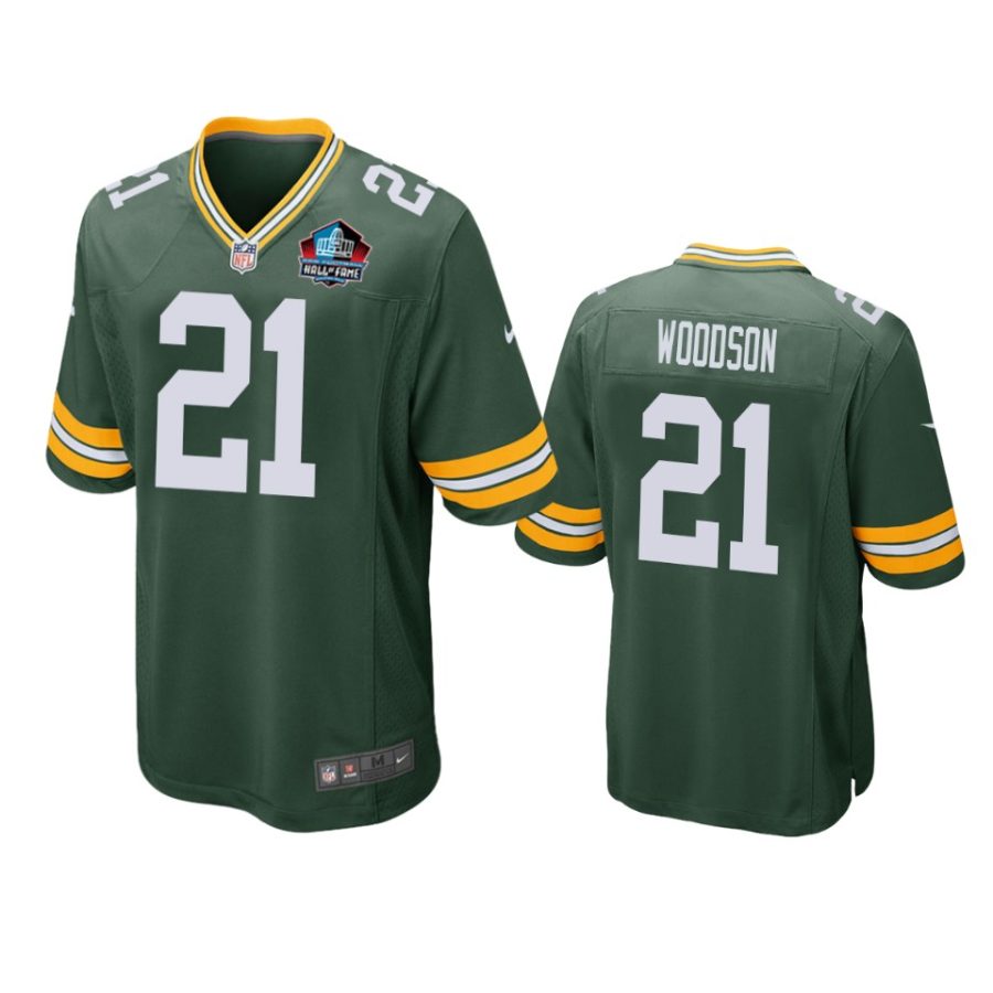 charles woodson packers green nfl hall of fame class of 2021 jersey