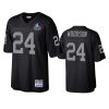 charles woodson raiders black hall of fame patch legacy replica jersey