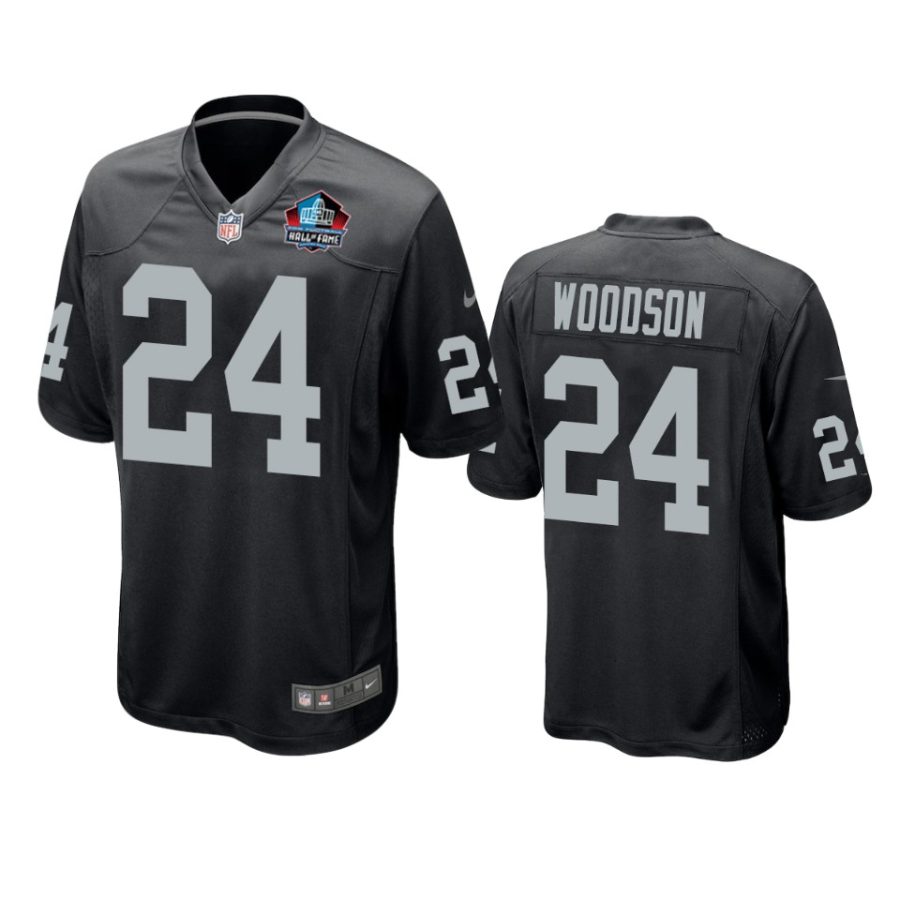 charles woodson raiders black nfl hall of fame class of 2021 jersey