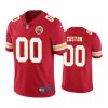 chiefs 00 custom red color rush limited jersey
