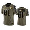 chiefs blake bell olive gold limited 2021 salute to service jersey