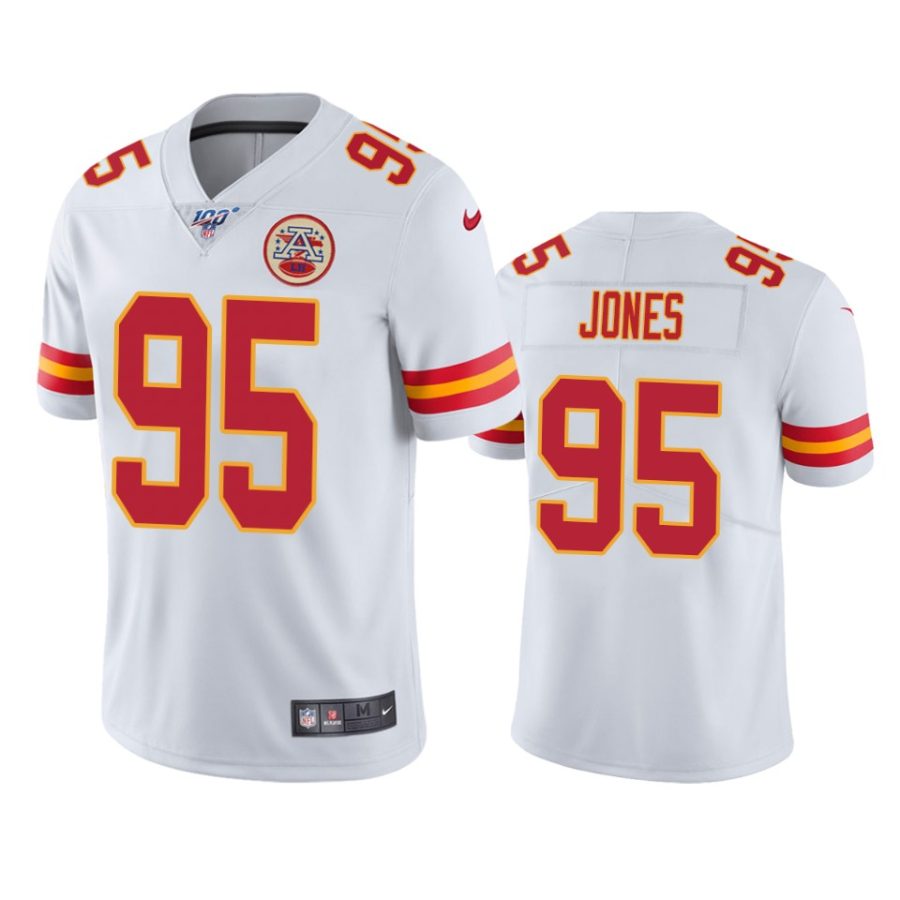 chiefs chris jones white limited 100th season jersey