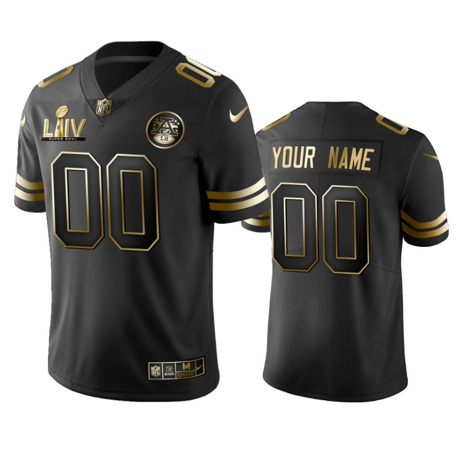 chiefs custom black golden edition super bowl liv jersey