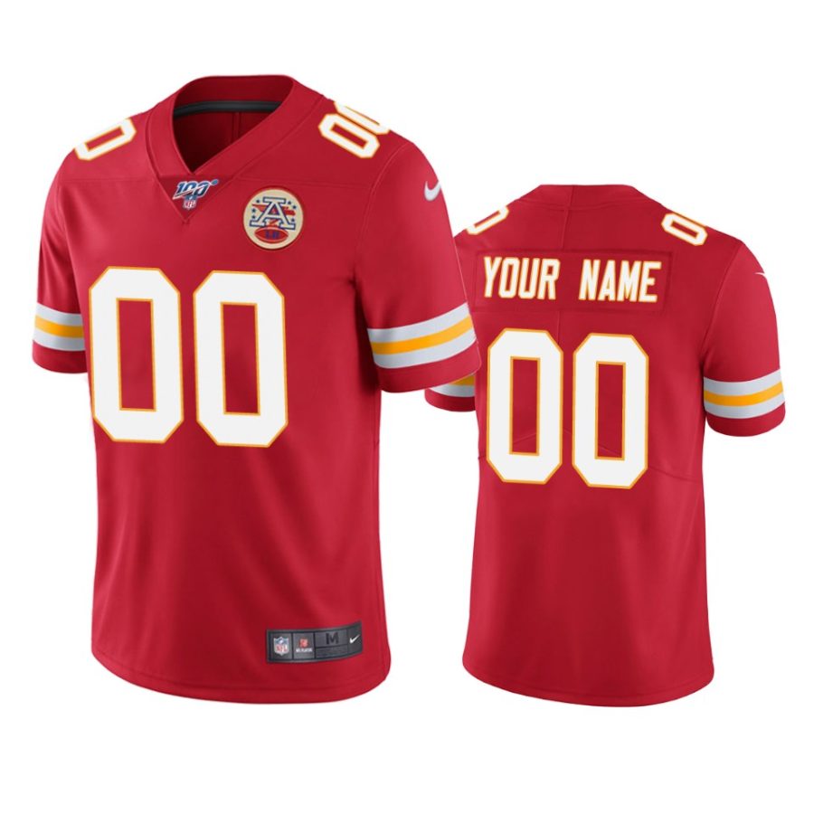 chiefs custom red limited 100th season jersey