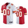 chiefs custom red white super bowl lv split jersey