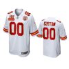 chiefs custom white 2x super bowl champions patch game jersey