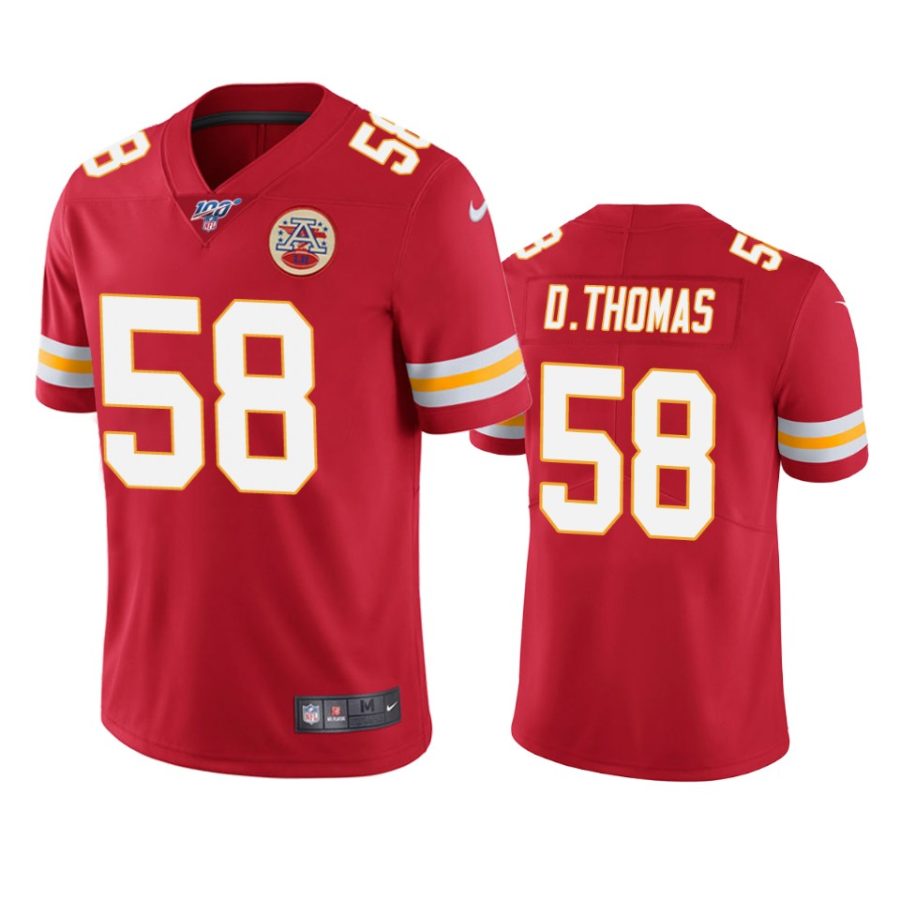 chiefs derrick thomas red limited 100th season jersey