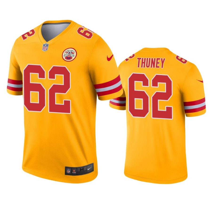 chiefs joe thuney gold inverted legend jersey