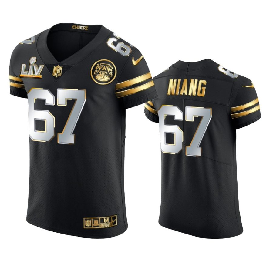 chiefs lucas niang black golden elite super bowl lv jersey