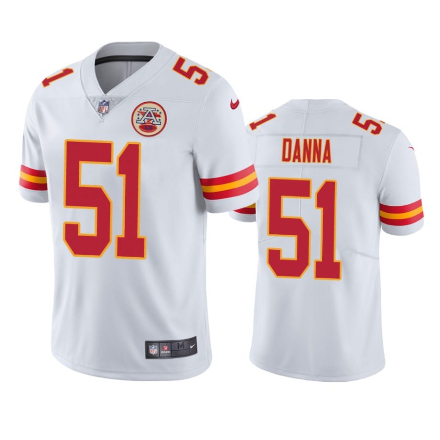 chiefs michael danna white vapor untouchable limited jersey