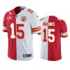 chiefs patrick mahomes red white super bowl lv split jersey