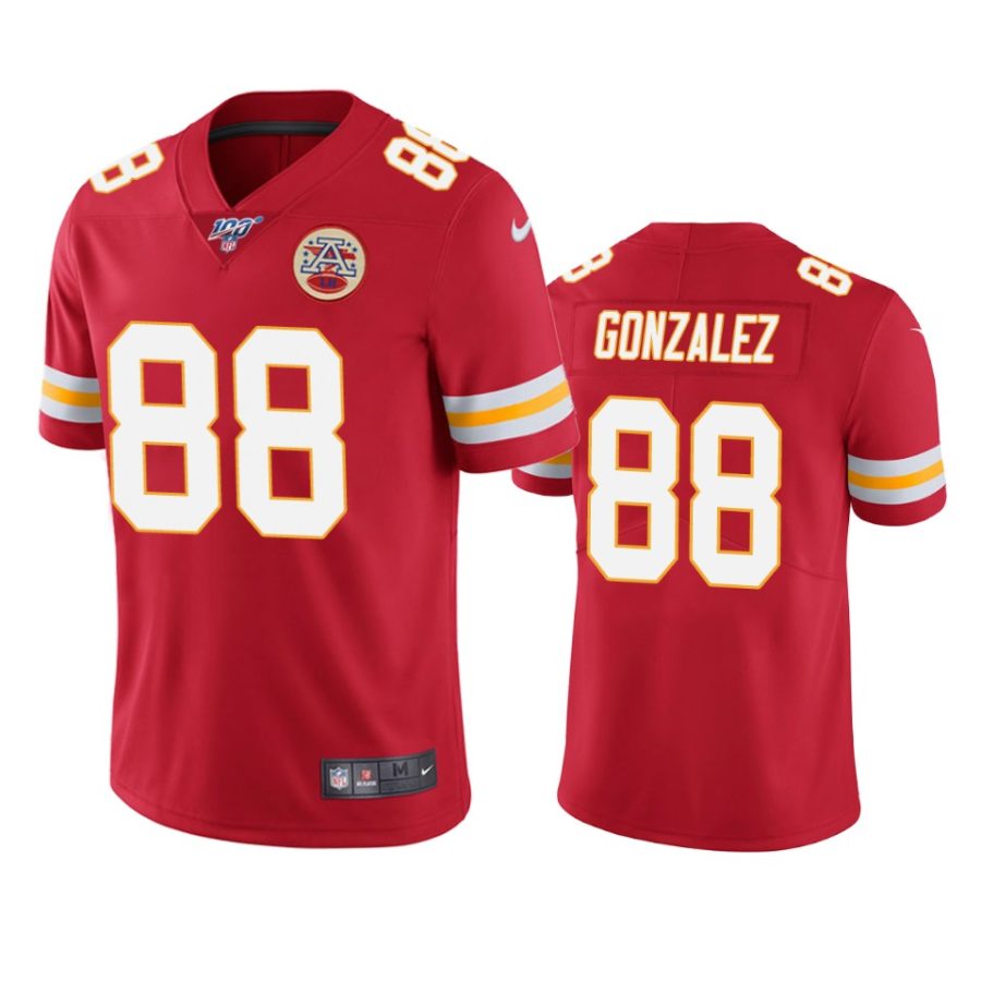 chiefs tony gonzalez red limited 100th season jersey