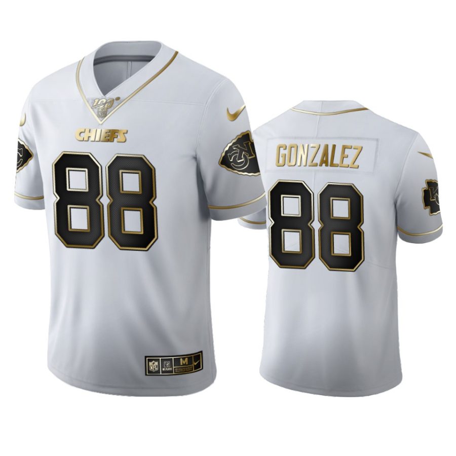 chiefs tony gonzalez white golden edition 100th season jersey