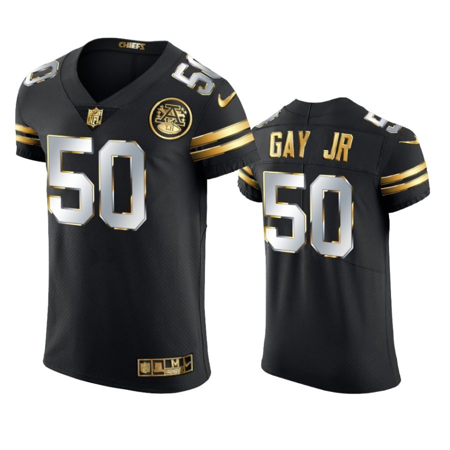 chiefs willie gay jr. black 2020 21 golden edition elite jersey