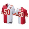 chiefs willie gay jr. red white split two tone jersey
