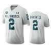 chris braswell white 2020 all america football game jersey