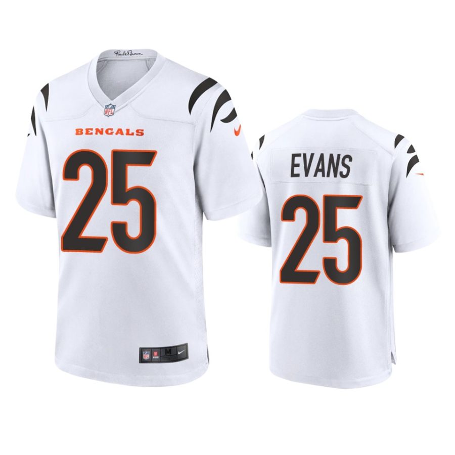 chris evans bengals white game jersey