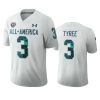 chris tyree white 2020 all america football game jersey