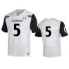 cincinnati bearcats 5 white replica jersey