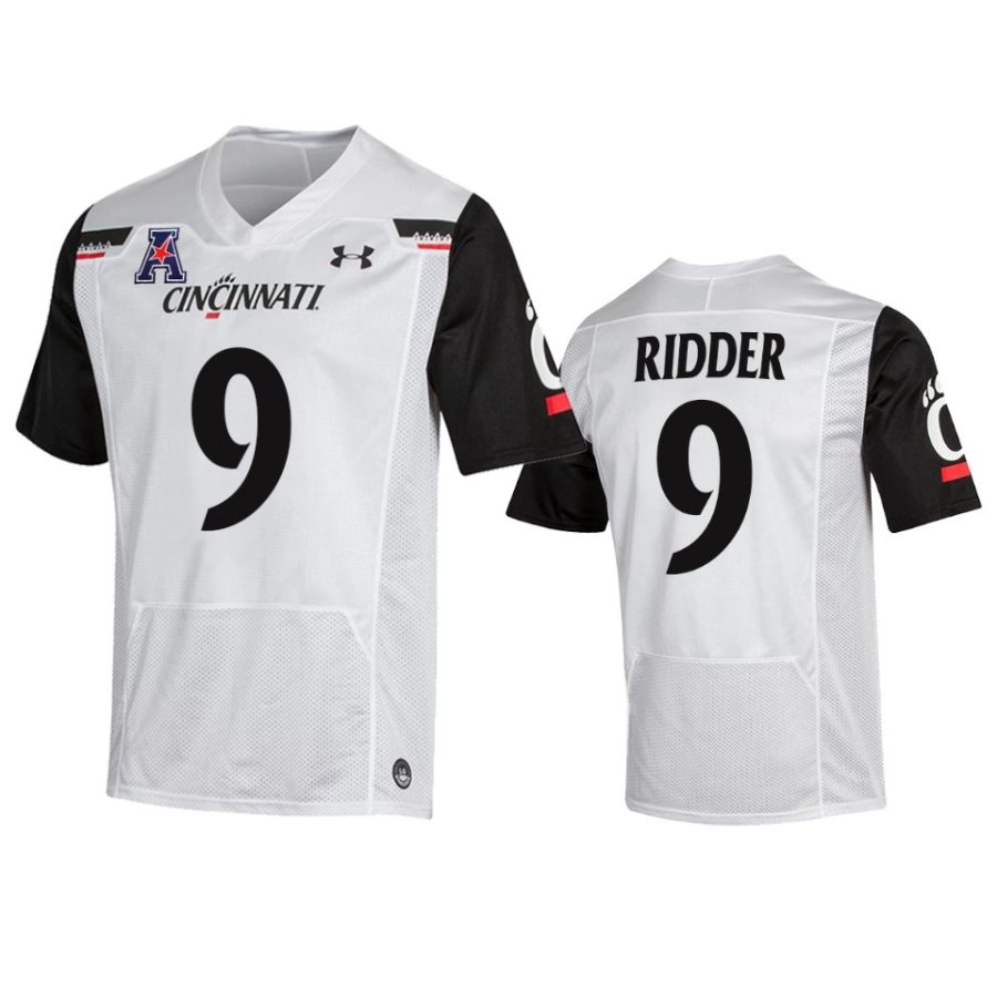 cincinnati bearcats desmond ridder white college football the american patch jersey