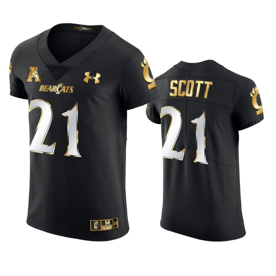 cincinnati bearcats tyler scott black golden edition jersey