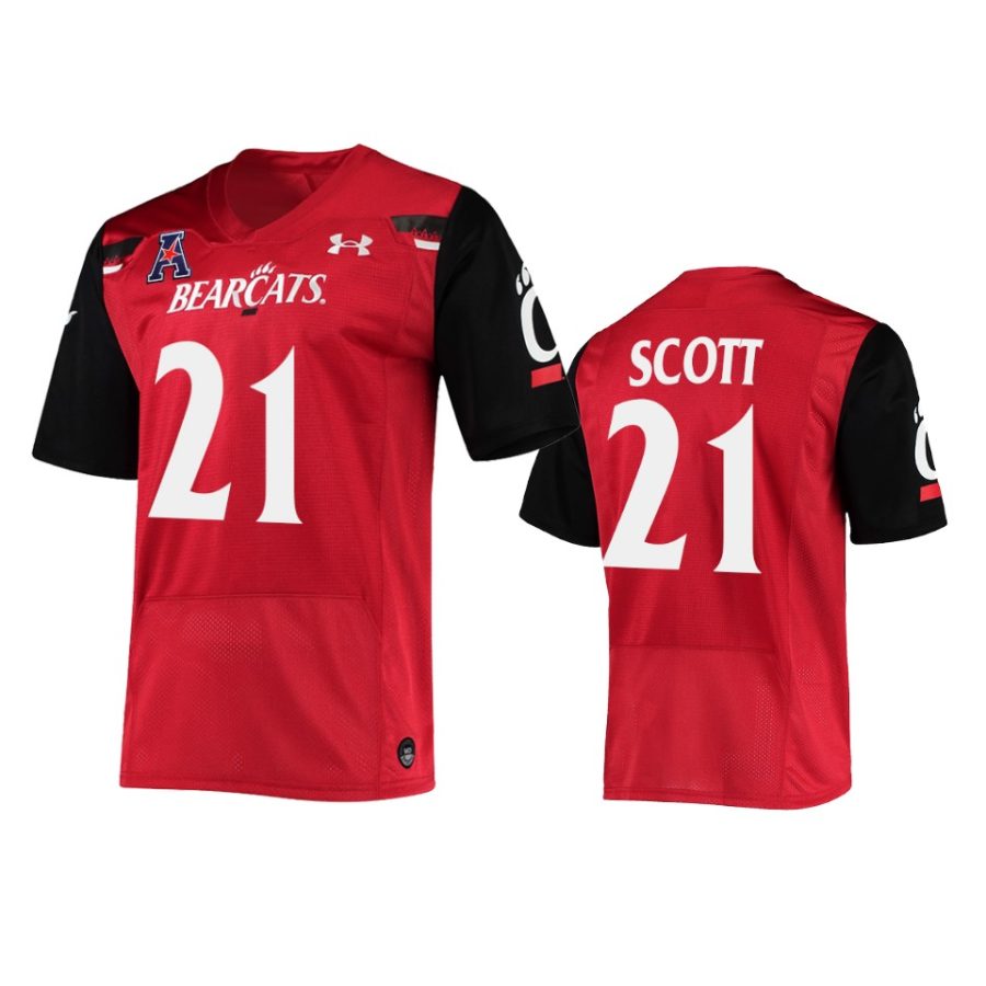 cincinnati bearcats tyler scott red the american patch jersey