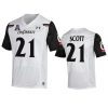 cincinnati bearcats tyler scott white college football jersey