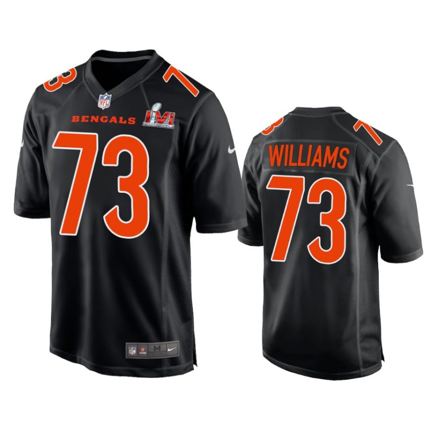 cincinnati bengals jonah williams black super bowl 56 game fashion jersey