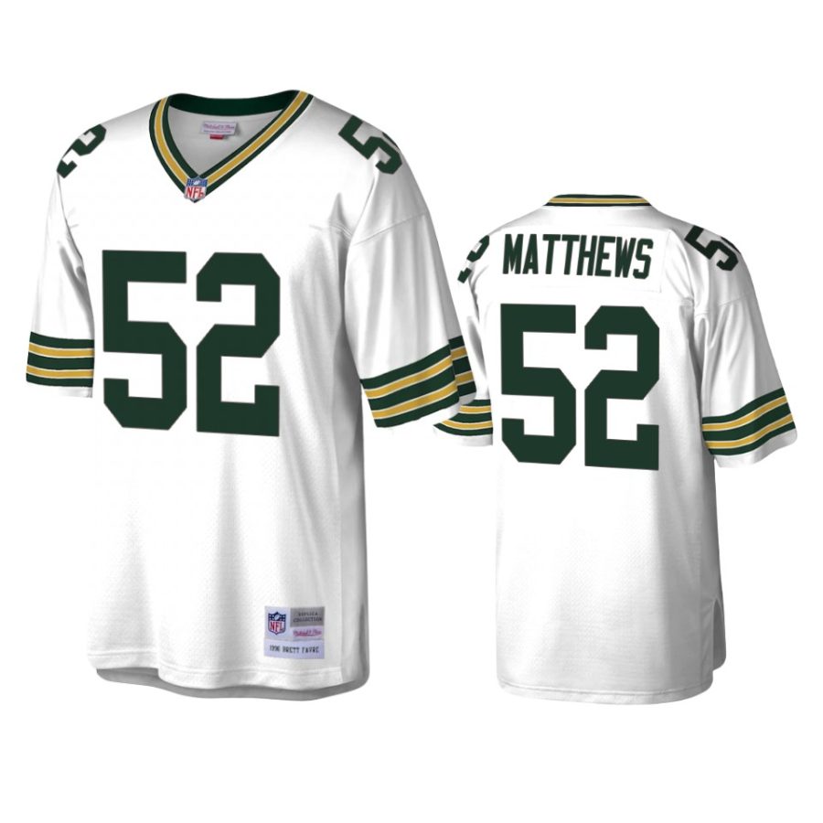 clay matthews packers white legacy replica throwback jersey