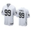 clelin ferrell raiders white game jersey