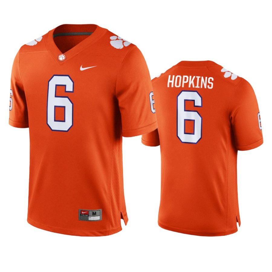 clemson tigers deandre hopkins orange game college football jersey