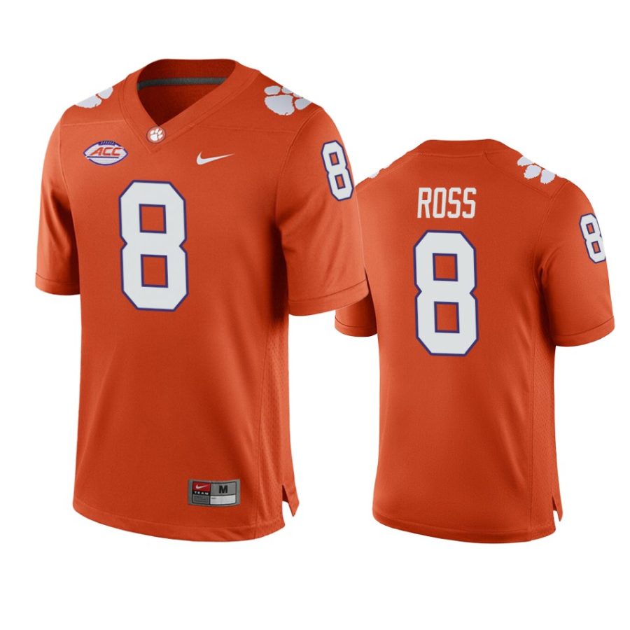 clemson tigers justyn ross orange home game jersey