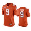 clemson tigers travis etienne orange home game jersey