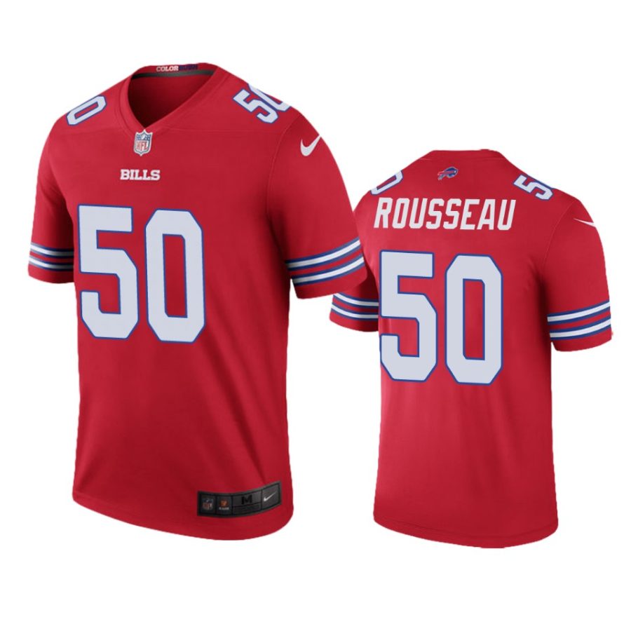 color rush legend bills gregory rousseau red jersey