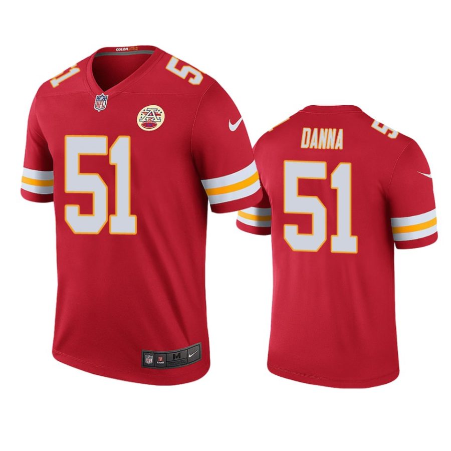 color rush legend chiefs michael danna red jersey